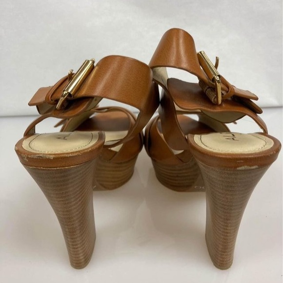 Light brown strappy wedge heel 6.5 - Picture 4 of 4